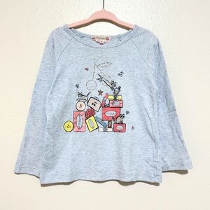 Bonpoint t-shirt with printing long sleeve 4A